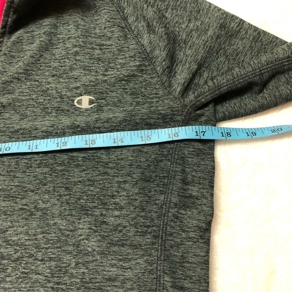 Champion Dark Grey/Pink Performance Athletic Zip Up Jacket Small - Picture 8 of 11
